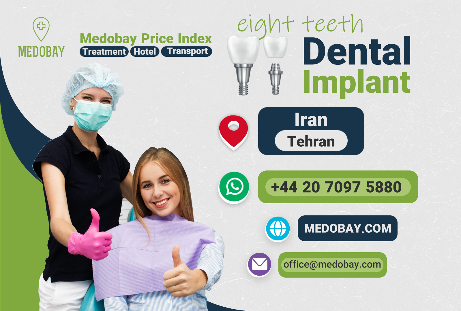 Eight Teeth Dental Implant Tehran